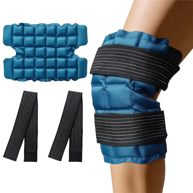 ABHS-Knee Ice Pack Reusable Hot Cold Compress Wrap For Joint Aches Muscle Soreness Period