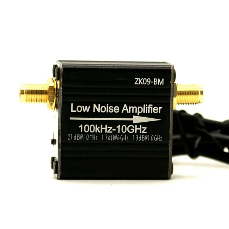 LNA RF وحدة المضخم الطاقة 100Khz-6Ghz/10Ghz 20Db مكاسب عالية LNA منخفضة الضوضاء مكبر للصوت ZK09-BM-VVNB