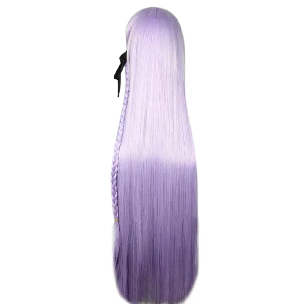 2025 Perruque de cosplay violette lisse et longue, cheveux synthétiques Ronpa Kyouko Kirigiri