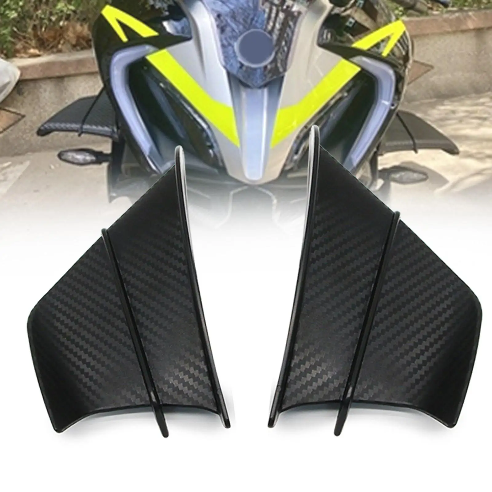 

2Pcs Motorcycle Modification Fixed Wind Wing Universal Winglets Accessories