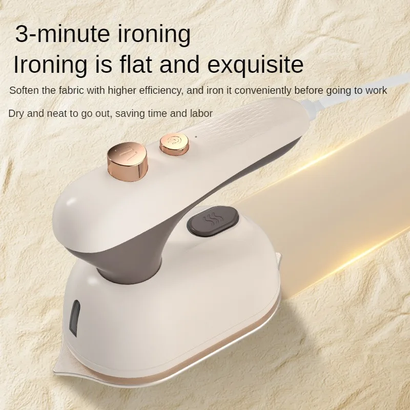 Portable 2-in-1 mini iron, handheld steam iron, suitable for business and home dry and wet ironing, fabric wrinkle removal.