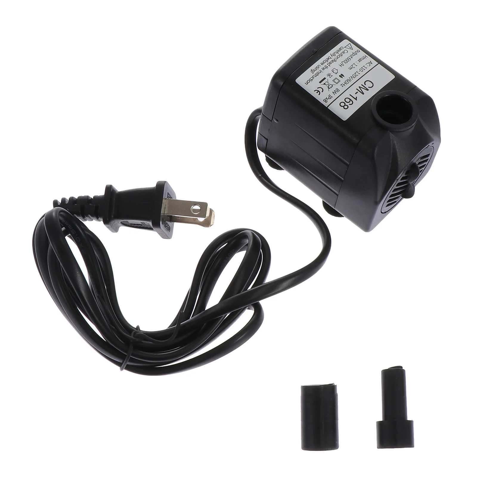 

1Pcs Aquarium Water Pump Submersible Fish Tank Mini Pump with Us Plug Space-Saving Design for Fountains Waterfalls Garden