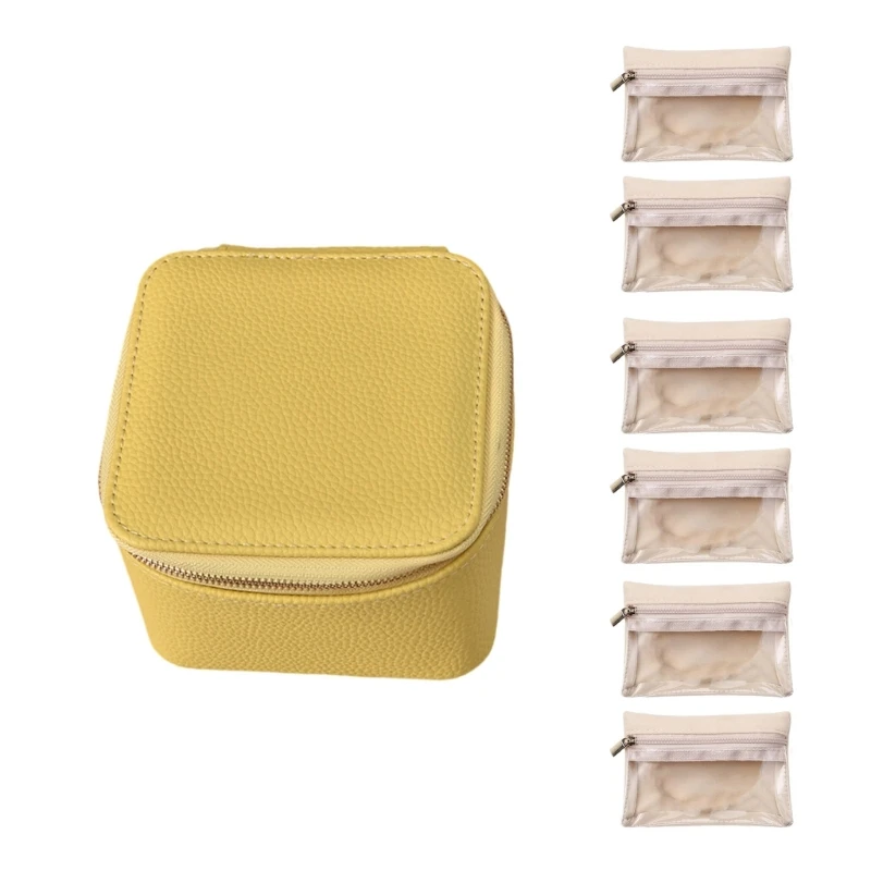 

Compact Jewelry Storage Solution 6 Individual Pouches for Home Accessories