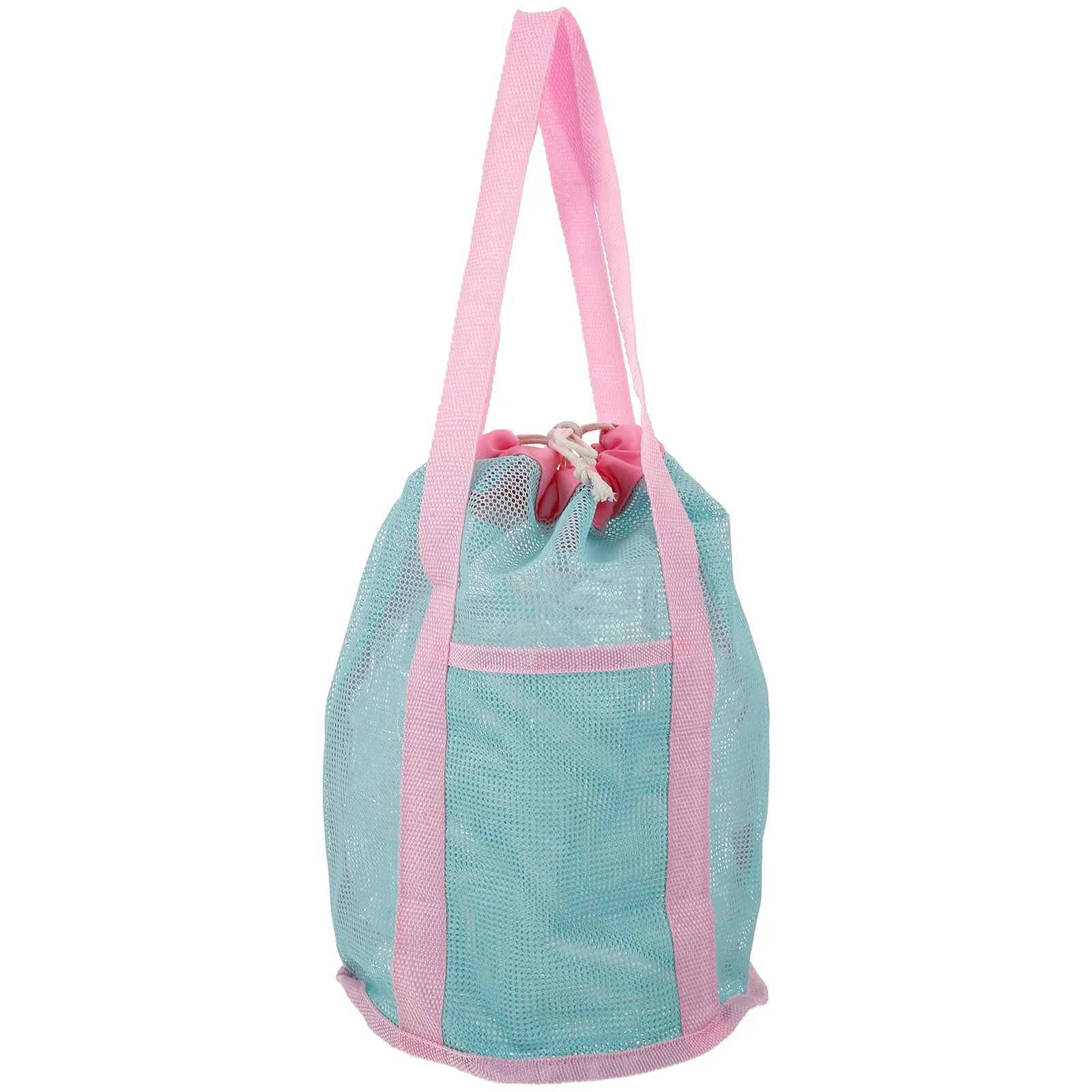 

Сетчатая пляжная сумка на шнурке для детей, для инструментов для копания песка, для хранения детских спортивных мячей, сетчатый пляжный мешок