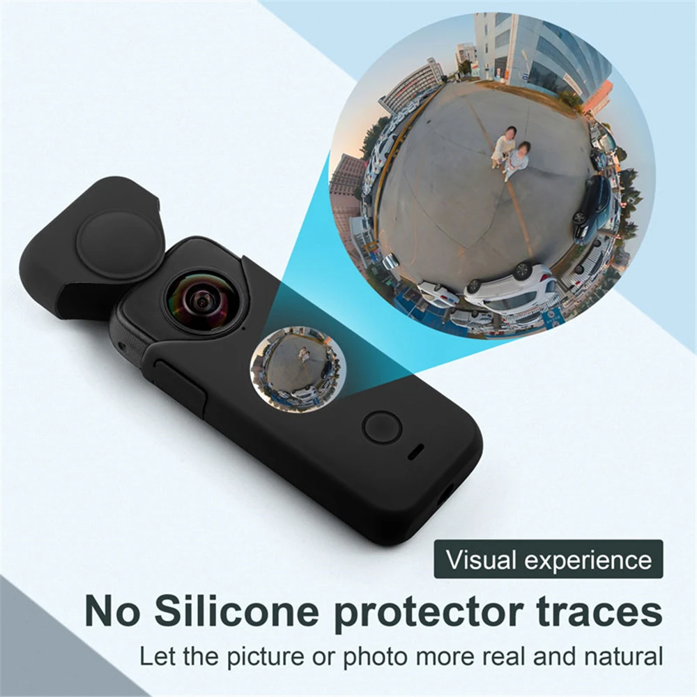 

For Insta360 one x2 Silicone Case Soft Cover Shell Dustproof Lens Cover Protective Sleeve For Insta360 one x2 Camera Accessories