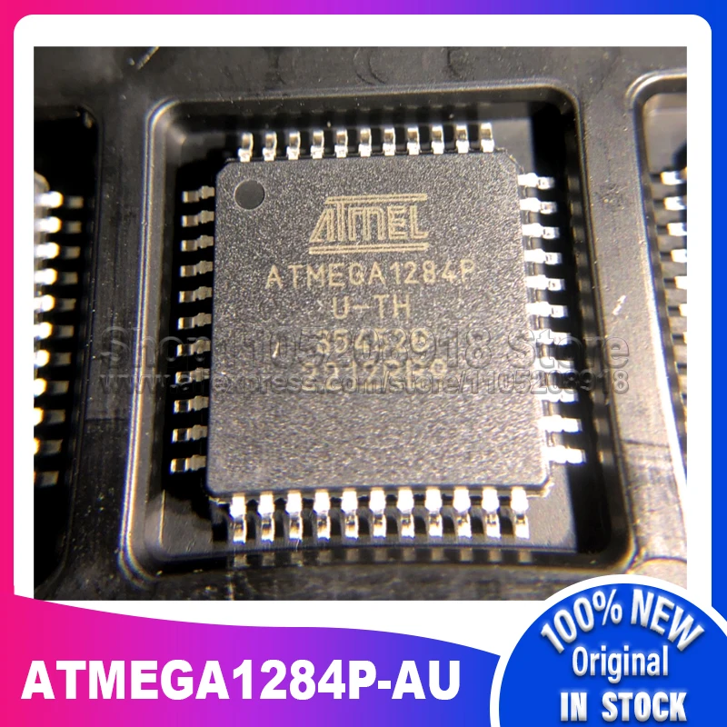 

5 шт./лот ATMEGA1284P-AU ATMEGA1284P U-TW U-TH TQFP-44 100% новый спотовый запас