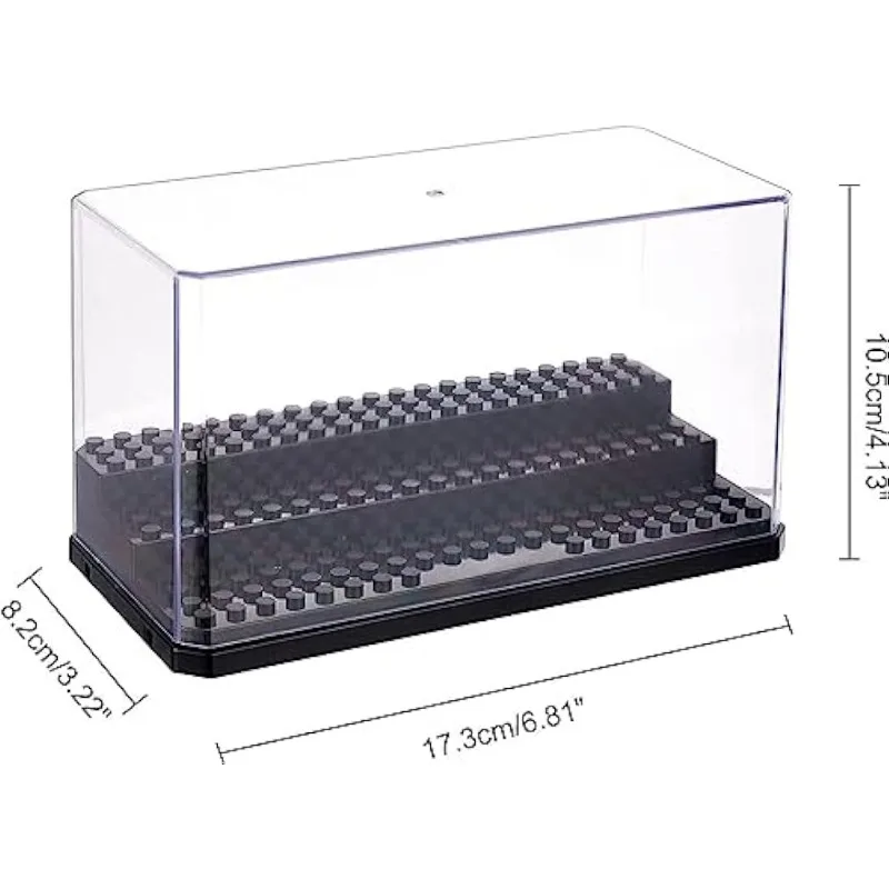 Acrylic Display Case Display Case for Minifigure Action Figures Blocks Removable Display Box Cube Showcase