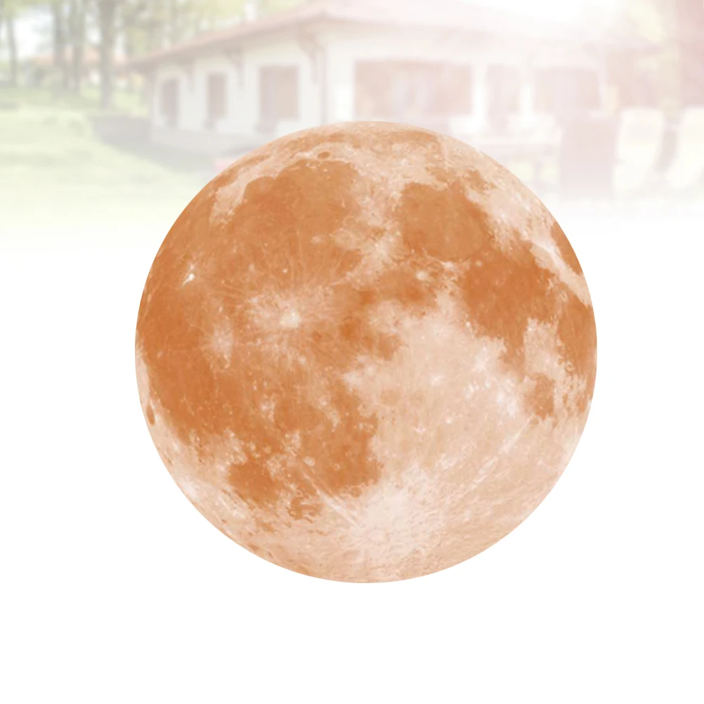 

Luminous Moon Wall Sticker Night Light Decor Stickers Round Glow The Dark Home Child Realistic Bedroom Decoration