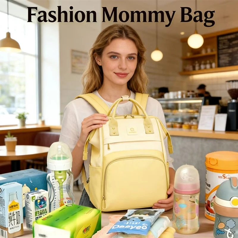 Mommy Backpack Mom and Dad Fashion Lightweight Baby Changing Bag Backpack Nappy Bags Diaper Travel Multi-functional Go Out Bag