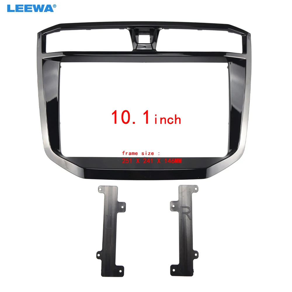 

LEEWA Car Audio 10.1" Big Screen Head Unit Dash Fascia Panel Frame Kit Adapter For SAIC Maxus T70 (2019) Radio Dash Frame #C7925