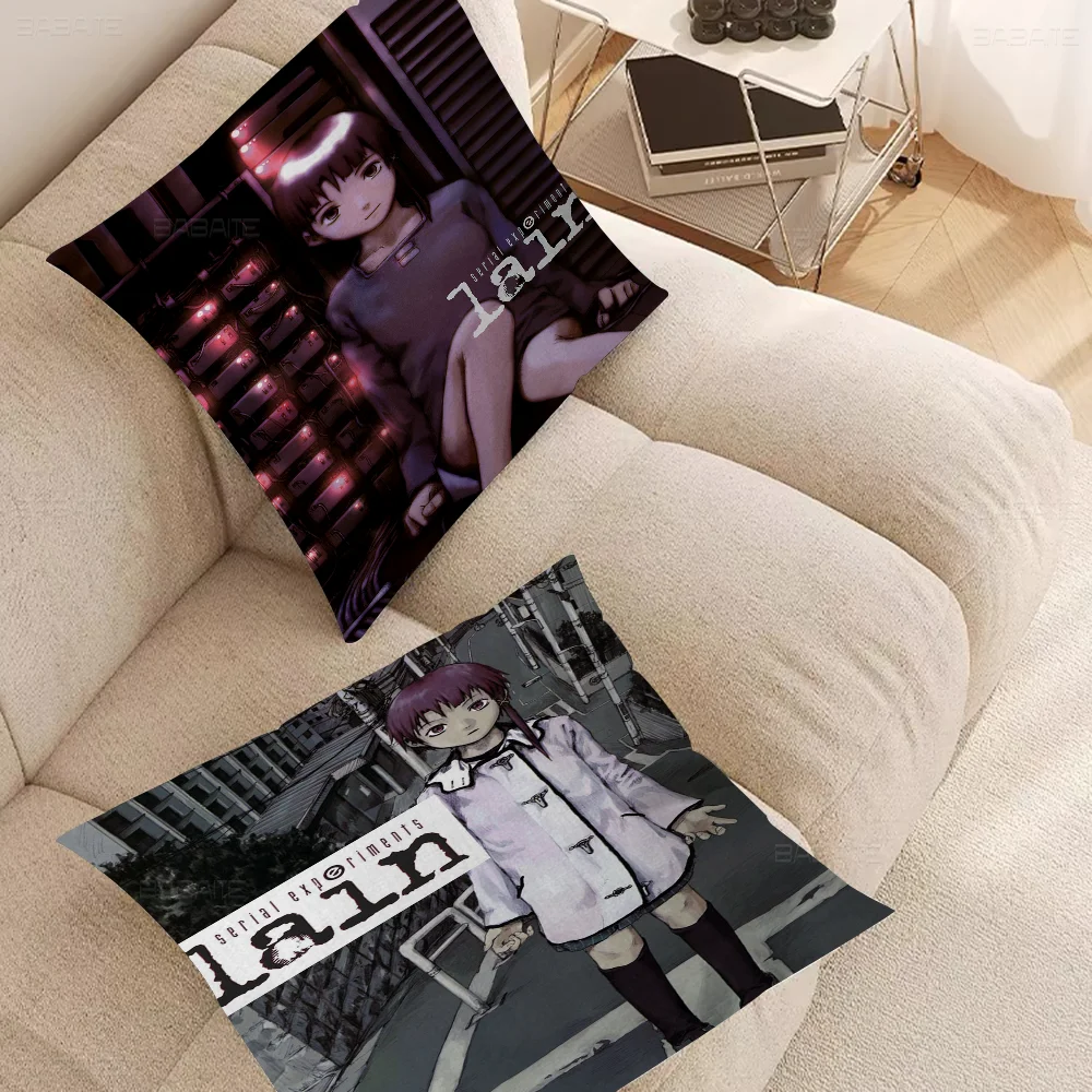 Serial Experiments Lain Pillow Cover Design Cushion Cover Decor Holiday Decorati