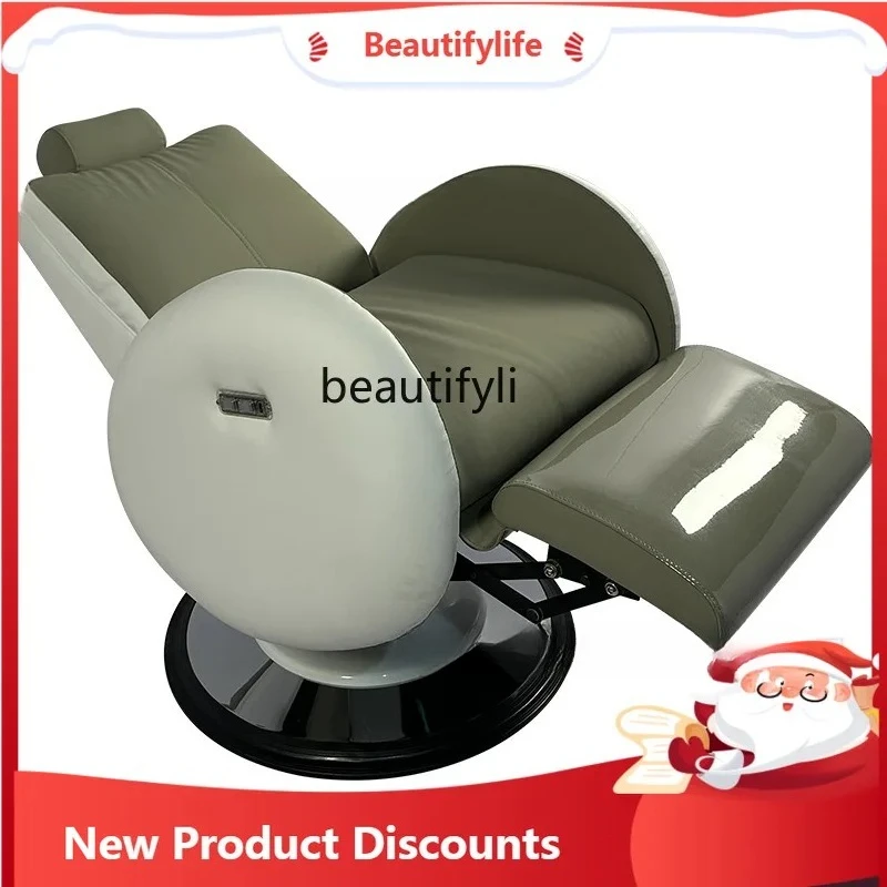 

New electric reclining barber chair, liftable rotating hair chair cutting chair hair salon