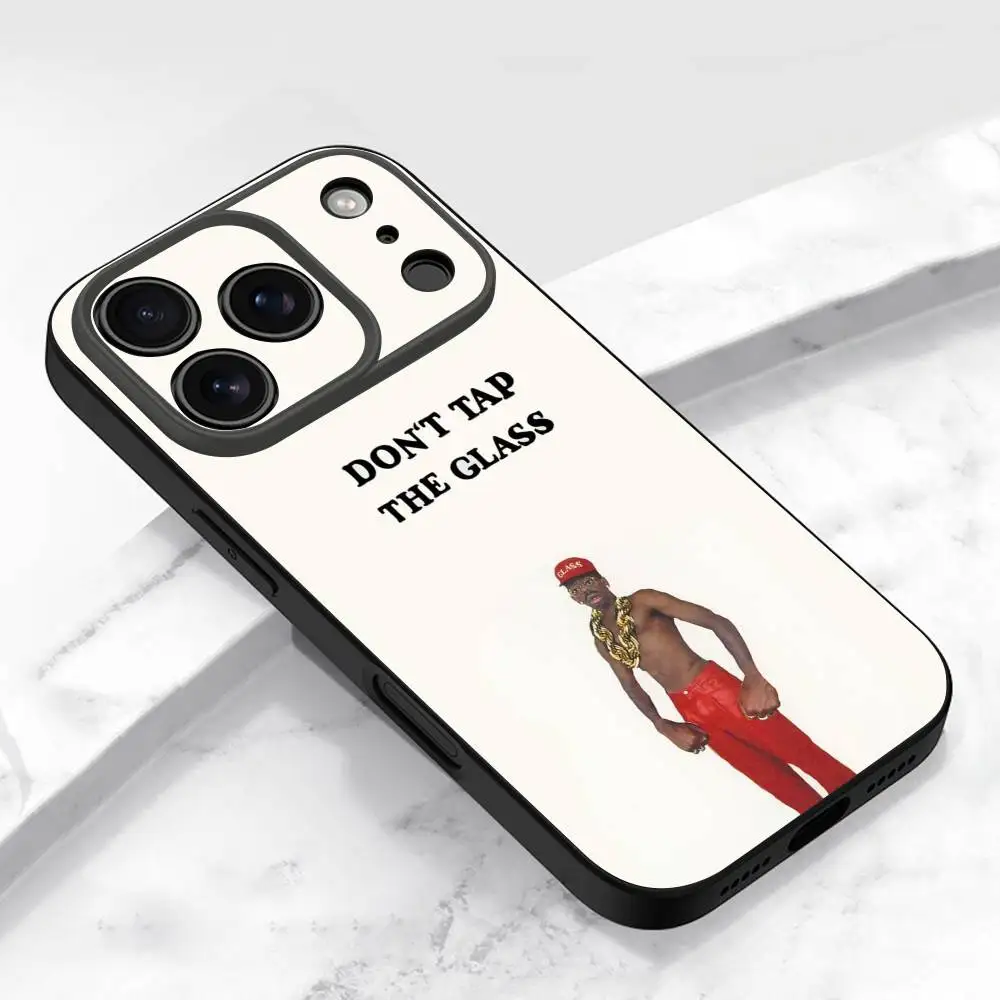 T-tyler The C-Creator Wolf Glass Chromakopia funda de teléfono para iPhone 17,16,15,14,13,12,11,Pro,Max,Plus,E,Air,Mini cubierta negra