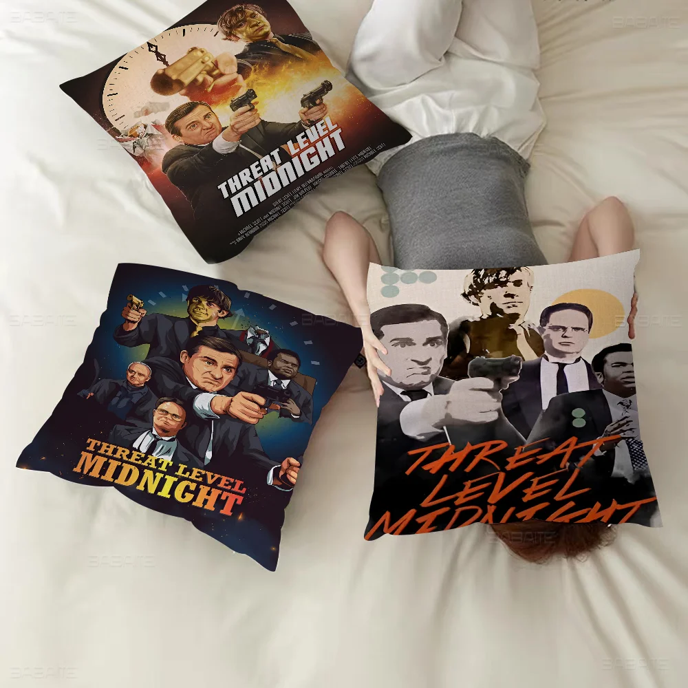 Threat Level Midnight Movie Cushion Cover Pillow Cover Decor Pillowcase Printed Cushion Case For Couch