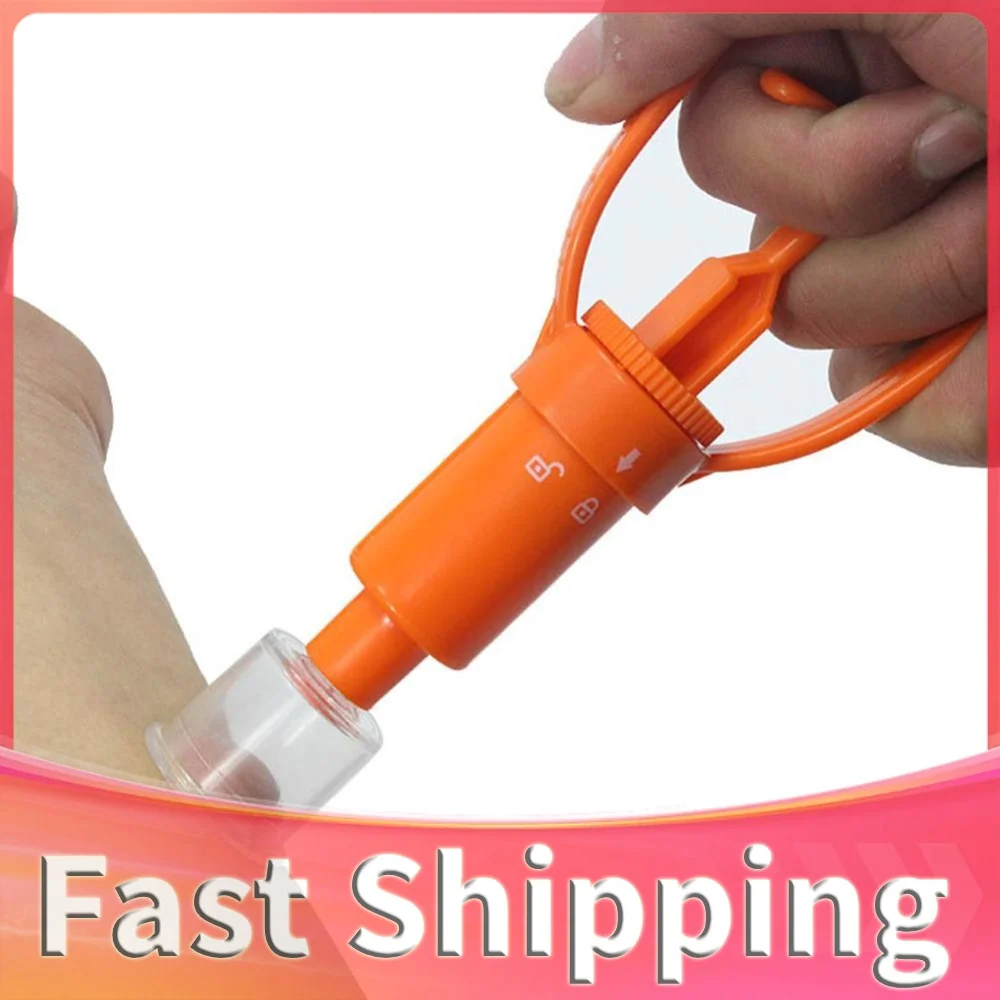 ABS Vacuum Aspirator Safety Protector Snake Bite Outdoor Camping Extractor Suction Pump Rescue Tool