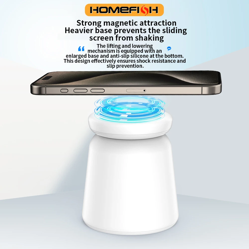 

Подставка для беспроводного магнитного зарядного устройства «три в одном», база для быстрой зарядки подходит для iPhone IWatch 9, 8, 7, 6