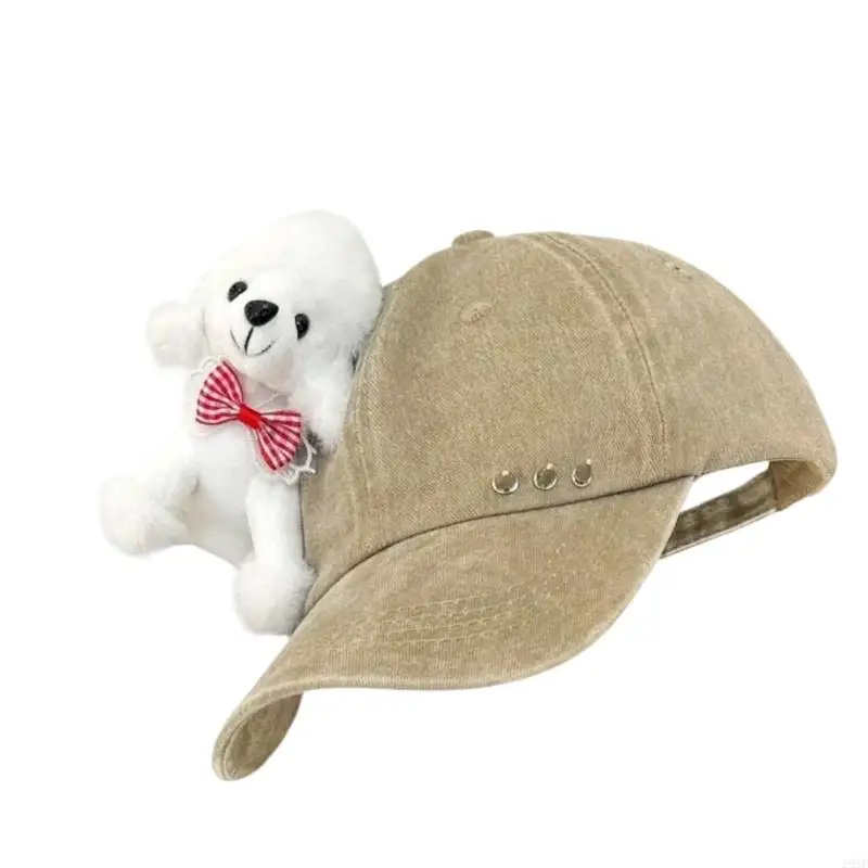 2025 New Comfortable Baseball Hat With Rivet Studded Adjustable Closure Cartoon Sun Hat