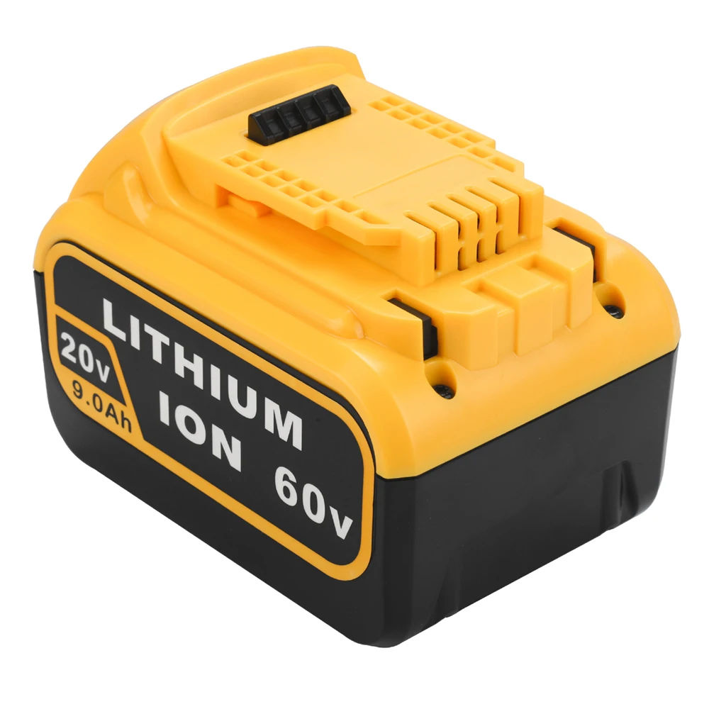 Probty  For DeWalt 20V 60V 9.0Ah DCB606 Replacement Li-ion Battery for DeWalt 20V/60Vpower tool 9000mAh lithium Battery