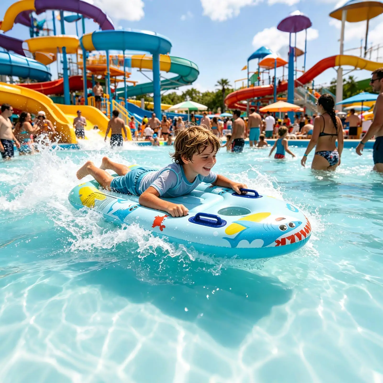 

Kids Inflatable Surf Board Pool Water Toy Kids With Handles Inflatable Floating Surfboard For Boys Girls Lake Beach Pond River
