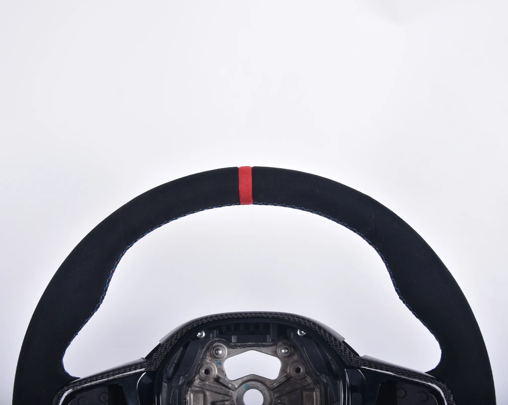 Carbon Fiber Suede Steering Wheel for BMW M2/M3/M4 X3 X5 G87 G80 G82 G20 G21 2020-2024, Sport Performance LCI Design
