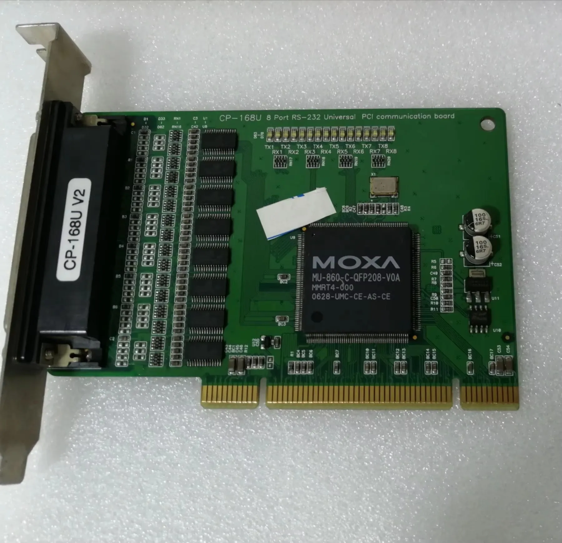 

MOXA CP-168U V2 8-Port RS-232 Universal PCI Communication Board