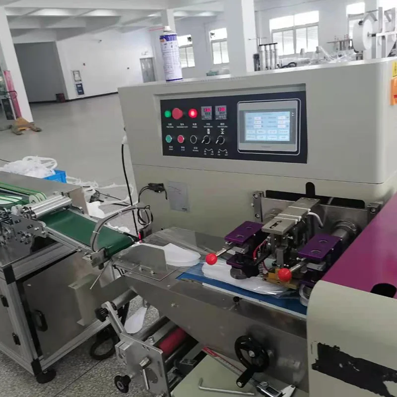 Automatic Disposable Slipper Making Machine With Nonwoven Roll Feeding And Length Cutting