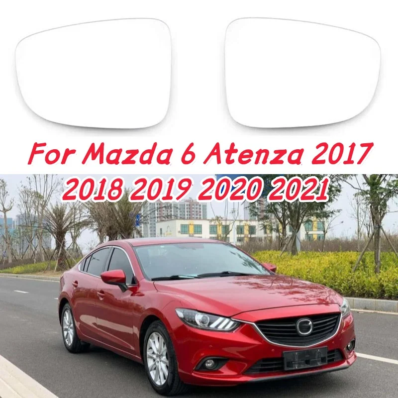 

Side Rearview Mirror Lenses Reflective Glass Lens with Heating For Mazda 6 Atenza 2017 2018 2019 2020 2021