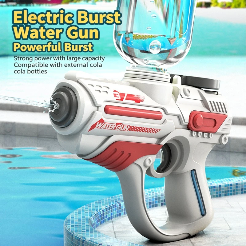 Electric Space Water Gun Toy for Kids, Continuous Shooting Large Capacity Long Range Boys Water Battle Toy
