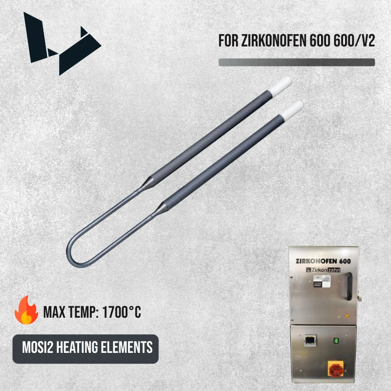 Mosi2 Heating Elements Replacement for Zirkonofen 600 & 600/V2 Sintering Furnaces