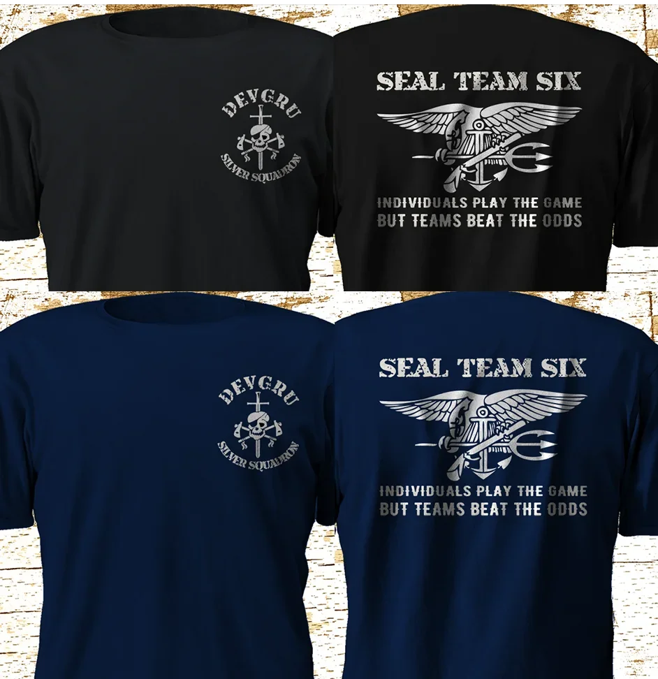 

Naval Seal Team 6 Six Devgru Silver Squadron T-Shirt 100% Cotton O-Neck Summer Short Sleeve Casual Mens T-shirt Size S-3XL