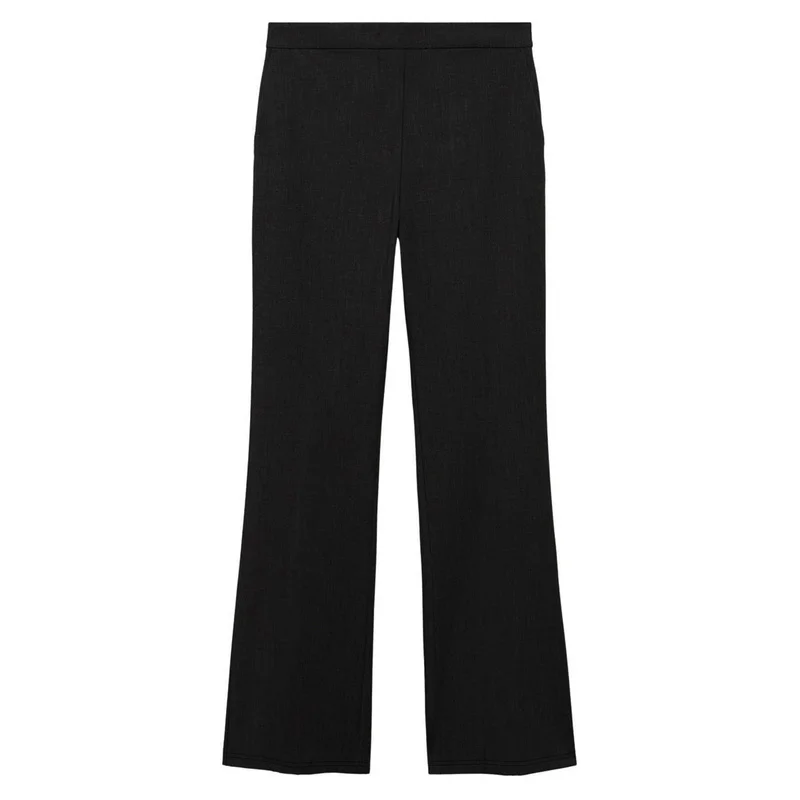   2025 Pantaloni dritti slim moderni casual da donna Elastico in vita Comodo pantaloni da festa neri dimagranti