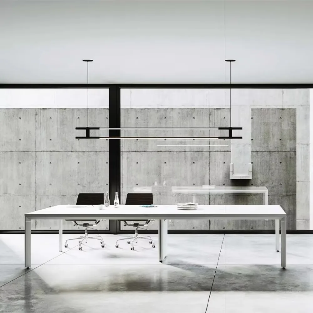 Modern Luxury Conference Table And Chairs Conference Desk Meeting Room Table Custom Size Wood Office Furniture Meeting Tables