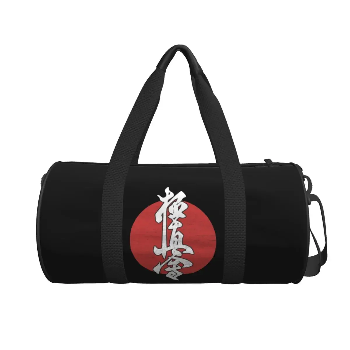 

Kyokushin Karate Kanji Taijutsu Large Duffle Gym Bag Waterproof Duffle Travel Bags Handbags Fitness bag
