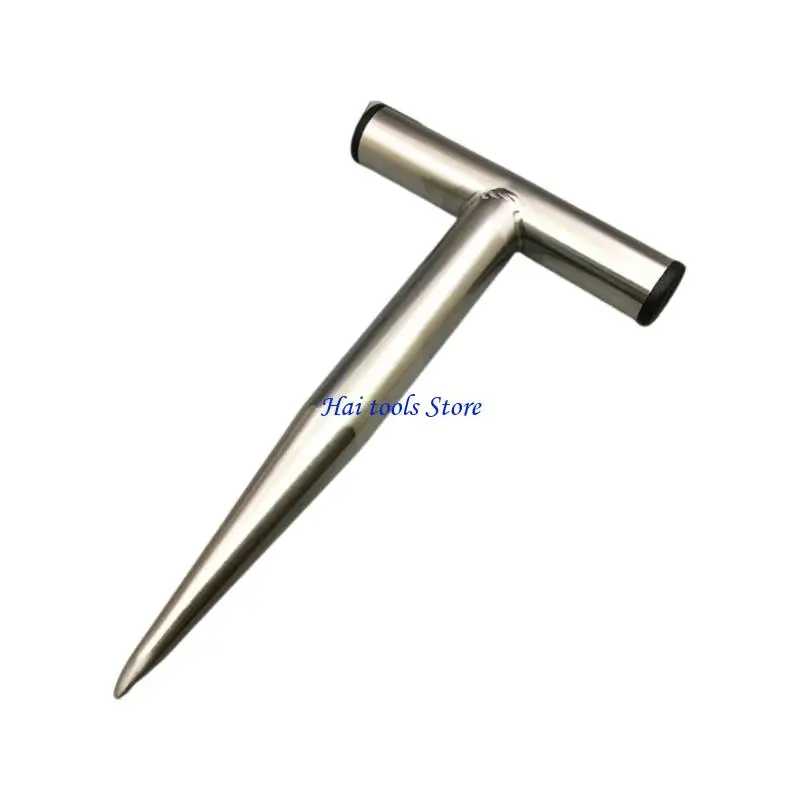 X37E 1 Pieces Sturdy T Bar Earth Driller For Efficient Plant Transplanting And Fertilizers Application In Gardens