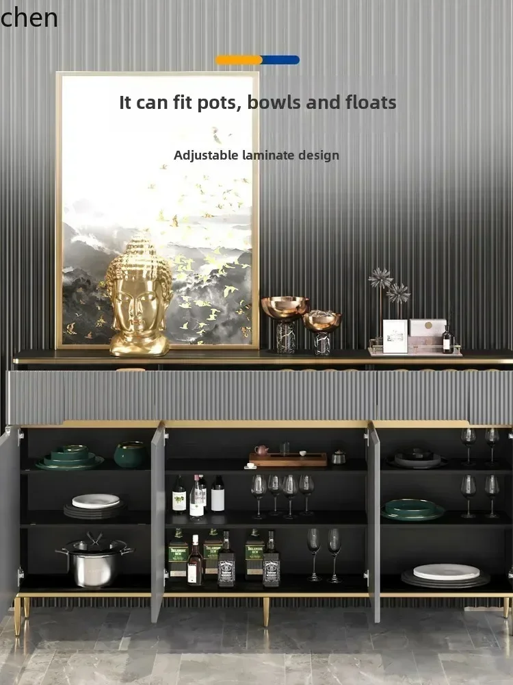 DSA  light luxury dining side locker rock slab modern style simple living room narrow rock slab small apartment