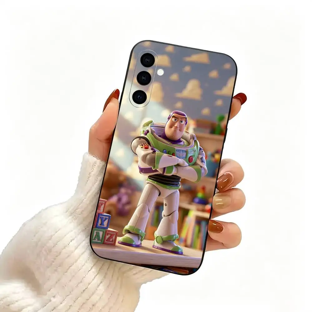 Cartoon T-Toys Storys Schwarze Weiche Silikon-Handyhülle für Samsung Galaxy A71 A72 A73 A51 & Andere Ähnliche Modelle