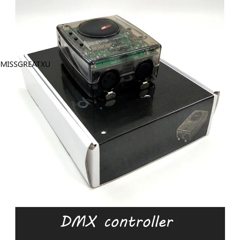 USB To DMX512 Control Box DVC4 Dual Channel DMX Signal Adapter for Professional Stage DJ LED Par Lamp Smoke Machine Programming