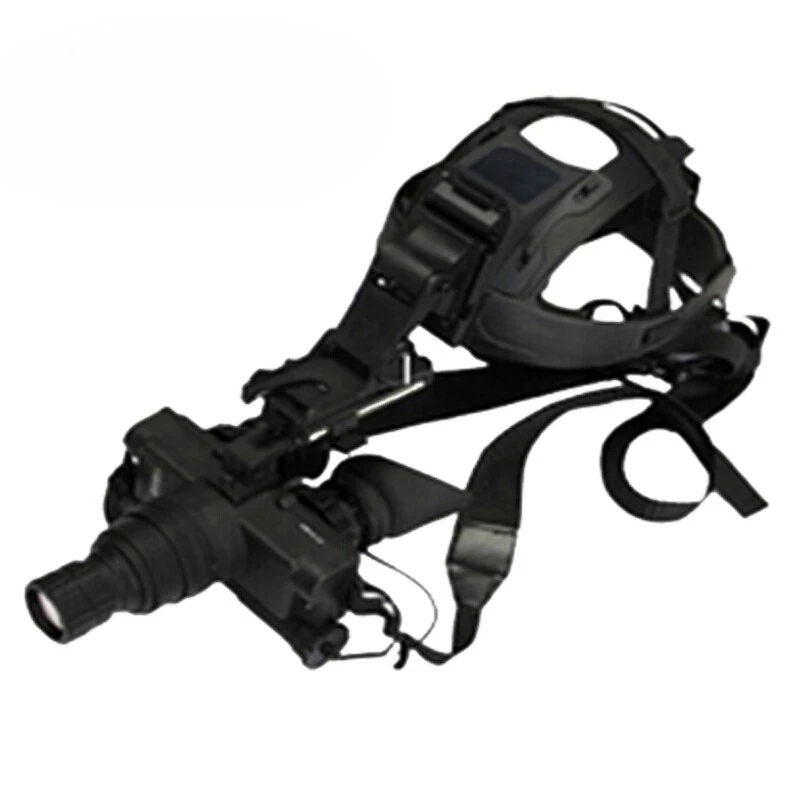 Helmet-mounted binocular monocular low-light night vision device, detection control
