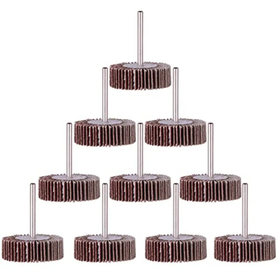 

Pack Flap Wheel 1 Grit for Rotary Tools 1/8 inch Shank 32XX3