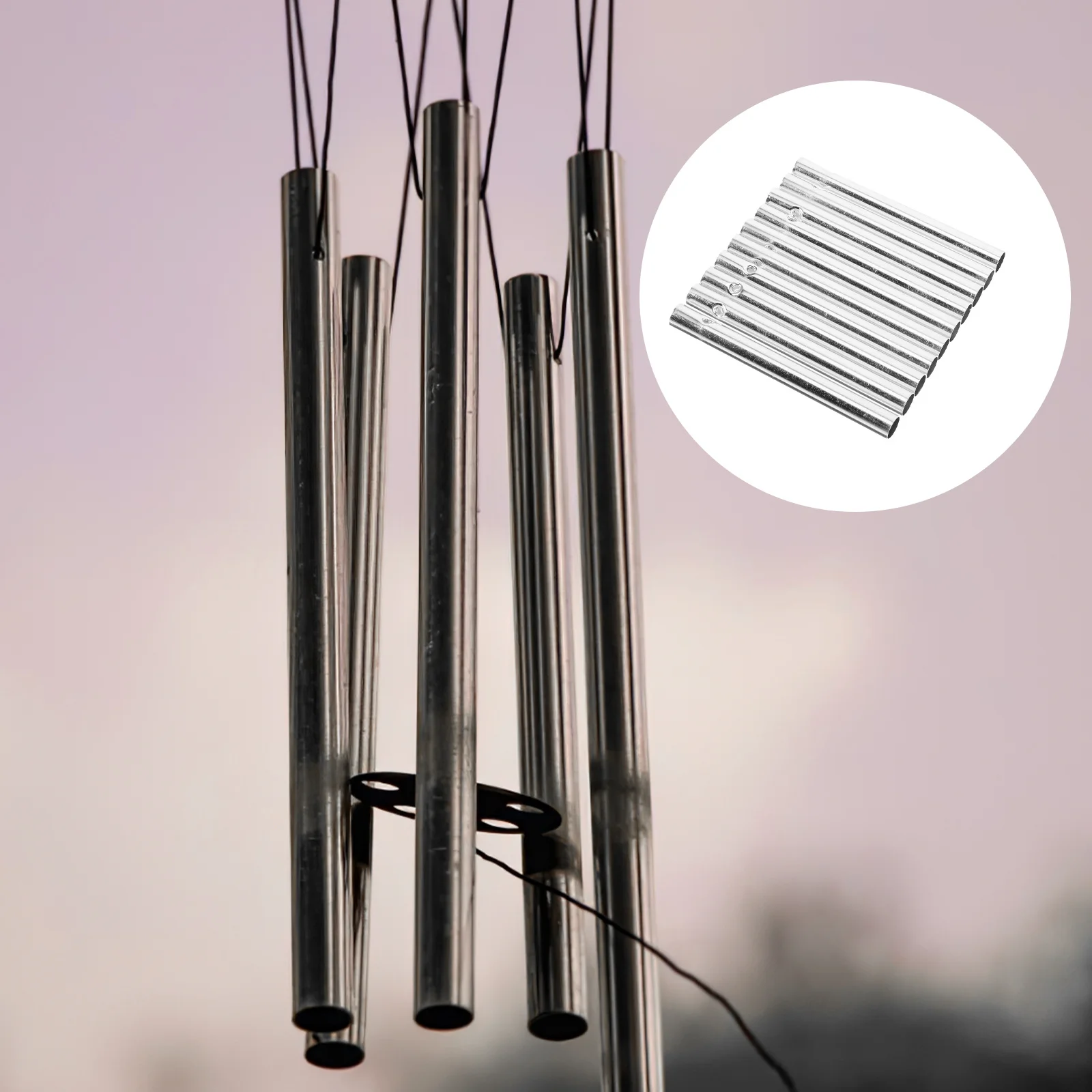 10 шт. алюминиевых трубочек для звуковых ветровых колокольчиков, материалы для творчества