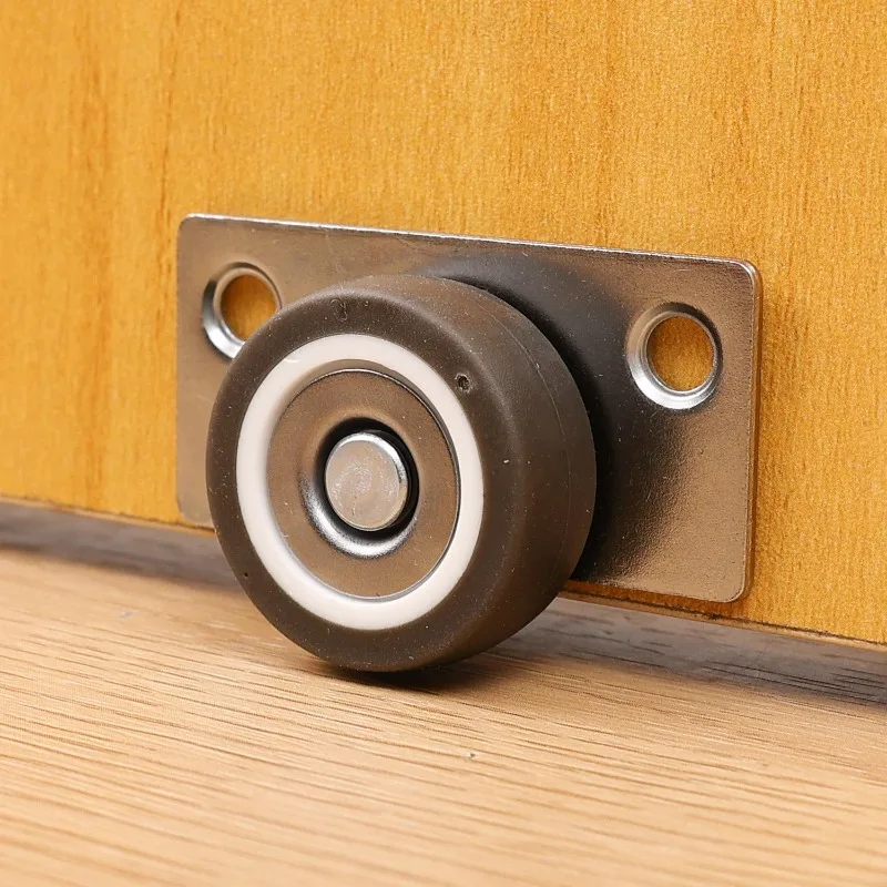 Small Side Mount Casters Wheels Heavy Duty Silent Sliding Rollers For Wooden Furniture Cabinet Table Home Hardware Accessories