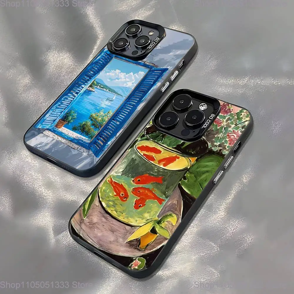 

Henri Matisse Art Painting Phone Case For iPhone 16,15,14,13,12,11,Pro,XS,Max,Plus,Mini,SE Black Candy Matte Shockproof Cover