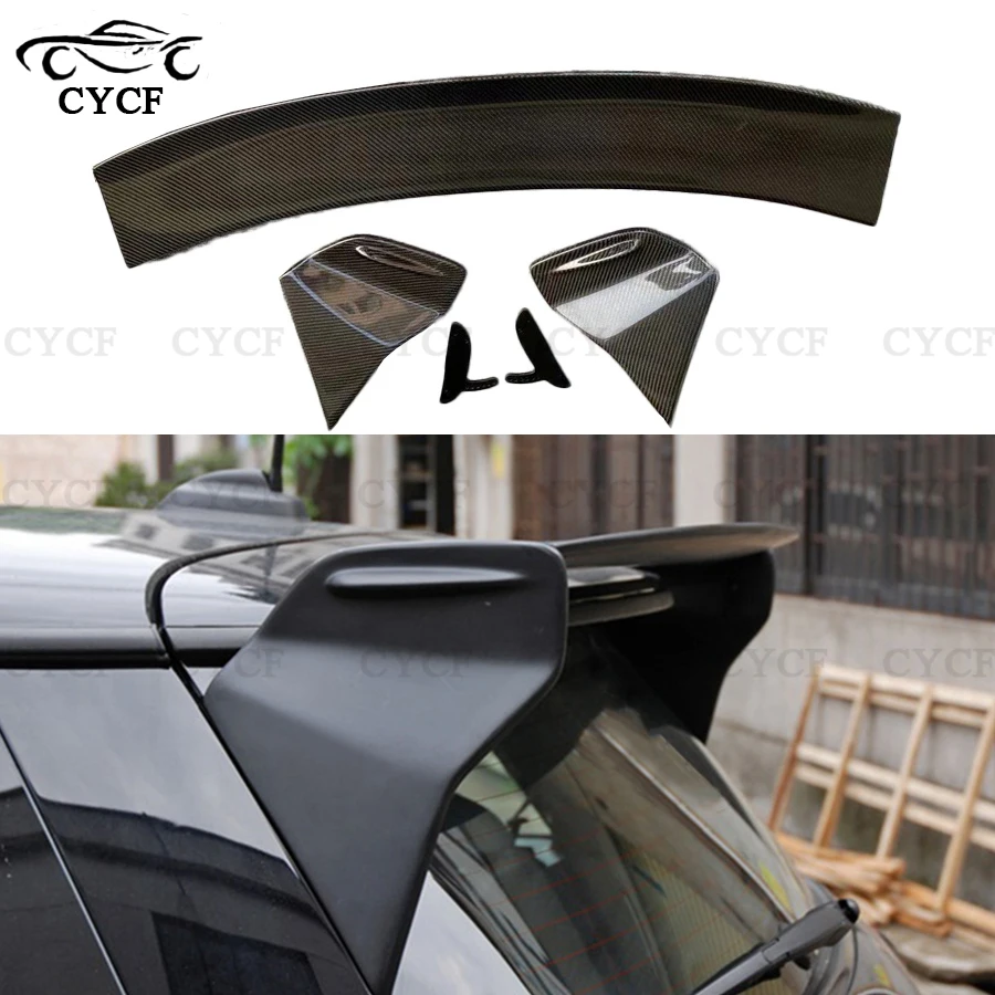 

For BMW mini F55 F56 F60 High quality Carbon Fiber Spoiler Tail fins Rear Trunk Guide Wing Rear Wing Car upgrade Body Kit