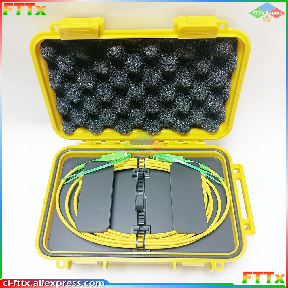 

SC/APC-SC/UPC OTDR Dead Zone Eliminator,Fiber Rings ,SC/APC-SC/APC Fiber Optic OTDR Launch Cable Box 1km 2km SM 1310/1550nm