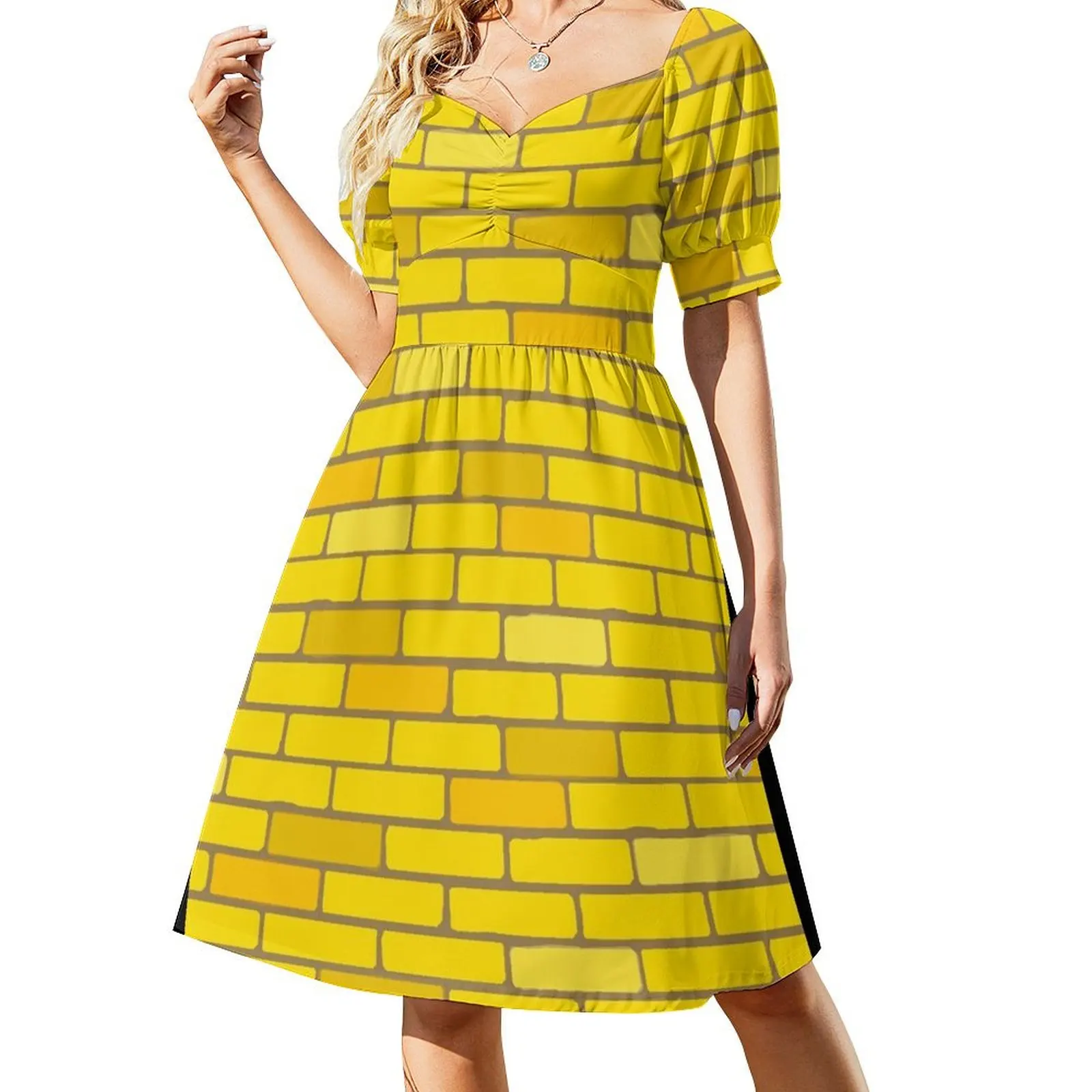 

Oz Yellow Brick Street Short Sleeved Dress Dance dresses Women's dresses party dresses women women's summer dress 2025 Dress