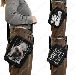 Anime Jujutsu Kaisen Crossbody Bags Gojo Satoru Ryomen Sukuna Yuji Harajuku Handbag Shoulder Bag Storage Bag Phone Book Holder