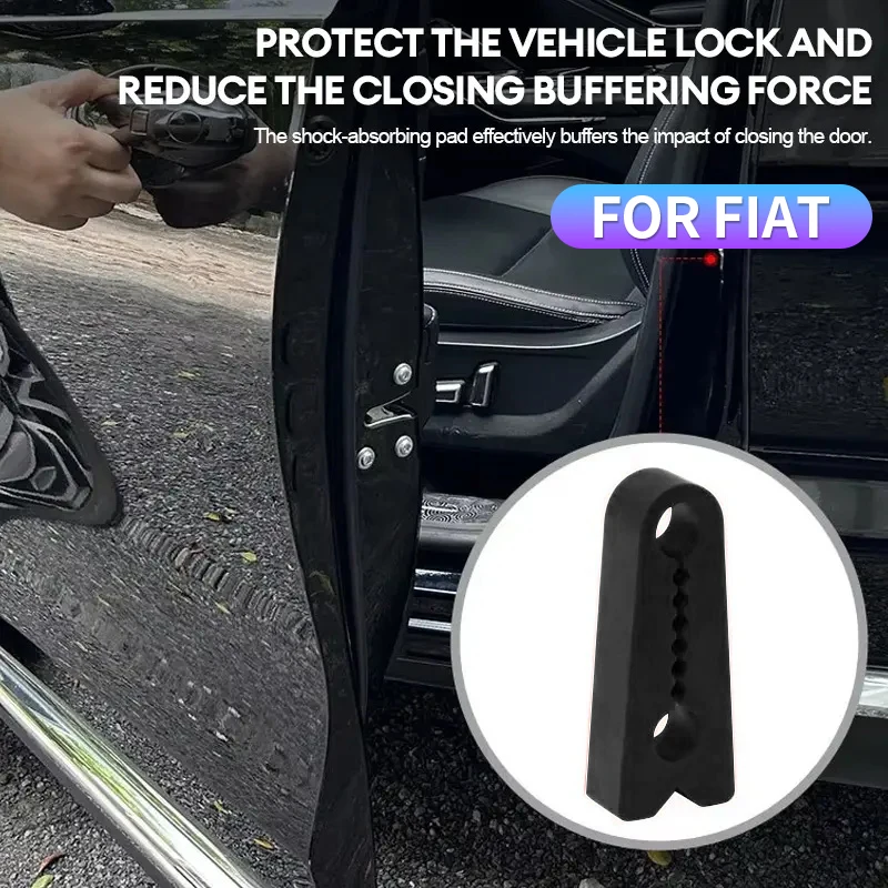 For Fiat Panda Doblo 500 500X Tipo Fiorino Ulysse Bravo car door lock shock-absorbing and anti-vibration protection pads