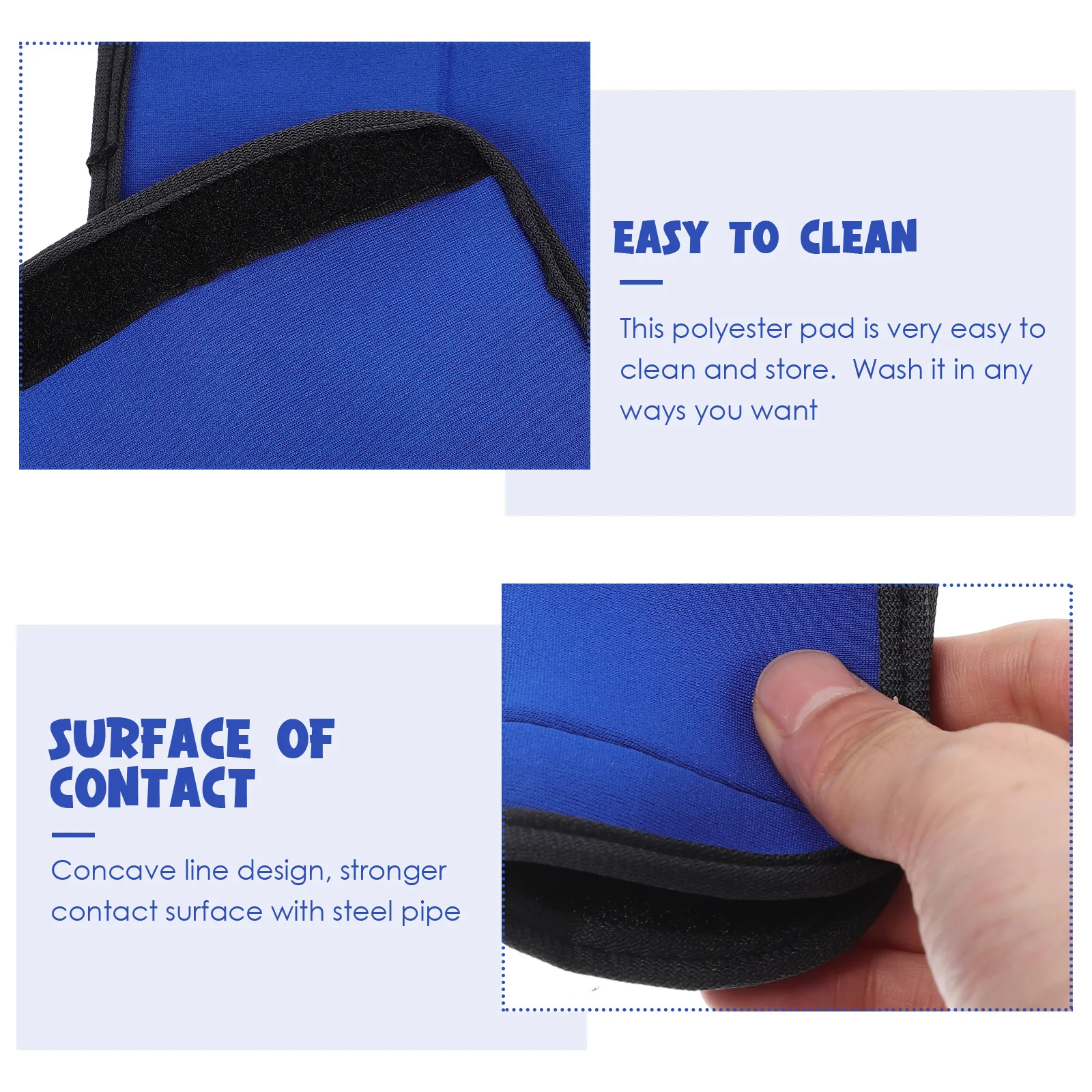 

2Pcs Anti-Slip Barbell Pad Premium Polyester Horizontal Bar Cover for Grip and Hip Thrusts Portable Gym Equipment Protector