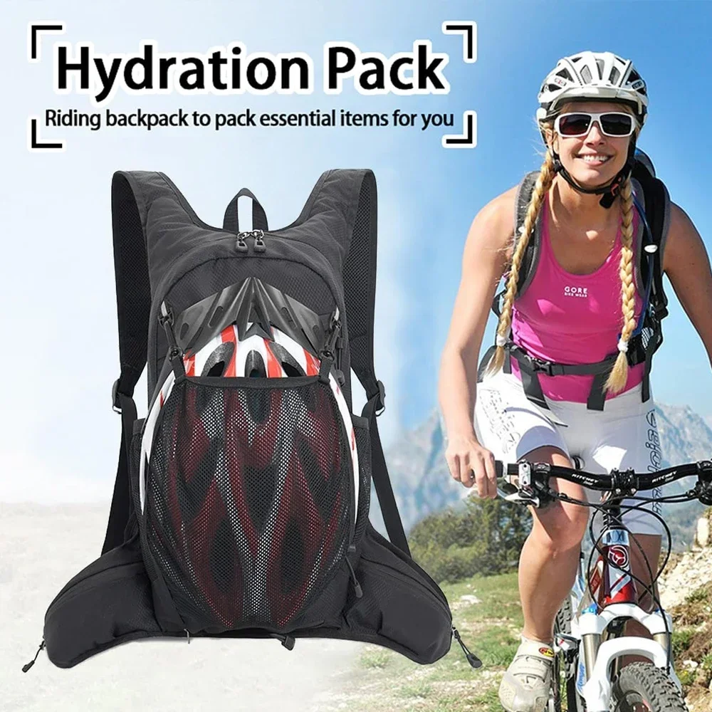 

1PCS Insulated Leakproof Hydration Backpack w/Reflective Stripe, Lightweight Waterproof for Hiking Running Cycling Camping