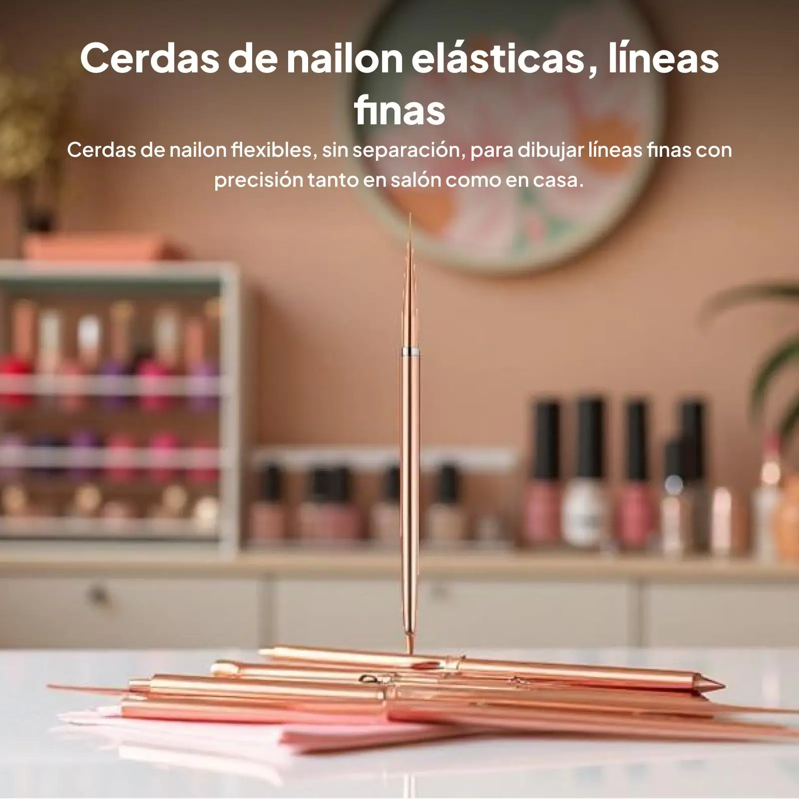 3 stuks voeringborstels, 7 mm/9 mm/11 mm gelverf langwerpige lijnen metalen handvat details mengen nagel schilderij tekenpennen